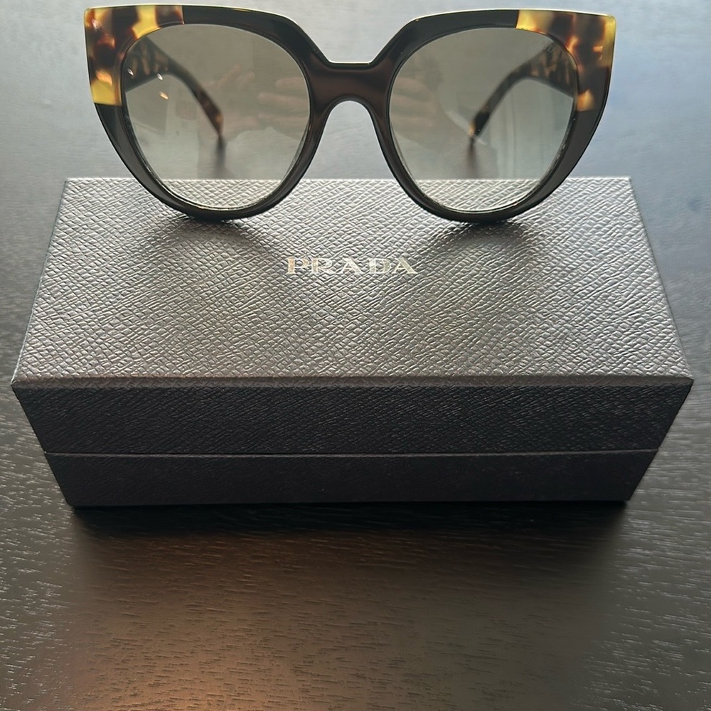 Prada Brown Tortoise Women's Sunglasses
